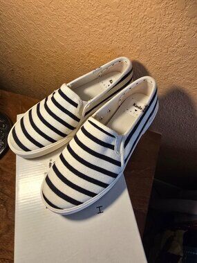 Keds x Hatch Double Decker Bateau Stripe Slip-On Sneakers Size 7